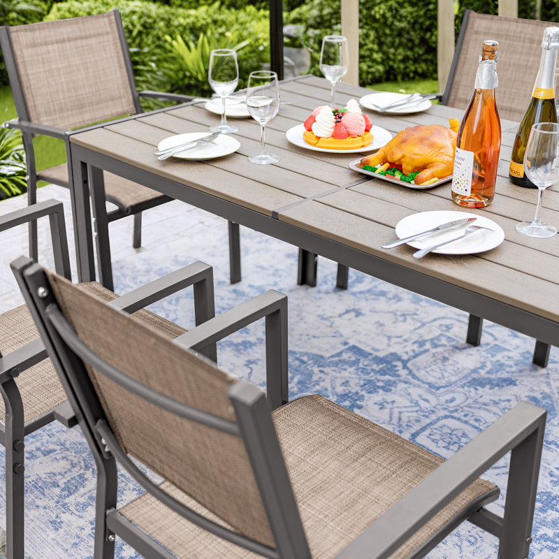 6 seater outdoor dining table set hotsell